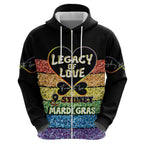 Free To Be Sydney Mardi Gras Zip Hoodie Legacy Of Love