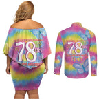First Sydney Madri Gras Australia Couples Matching Off Shoulder Short Dress and Long Sleeve Button Shirt 78ers Still Out And Proud