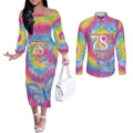 First Sydney Madri Gras Australia Couples Matching Off The Shoulder Long Sleeve Dress and Long Sleeve Button Shirt 78ers Still Out And Proud