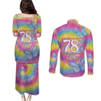 First Sydney Madri Gras Australia Couples Matching Puletasi and Long Sleeve Button Shirt 78ers Still Out And Proud