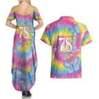 First Sydney Madri Gras Australia Couples Matching Summer Maxi Dress and Hawaiian Shirt 78ers Still Out And Proud