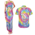 First Sydney Madri Gras Australia Couples Matching Tank Maxi Dress and Hawaiian Shirt 78ers Still Out And Proud