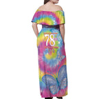 First Sydney Madri Gras Australia Family Matching Off Shoulder Maxi Dress and Hawaiian Shirt 78ers Still Out And Proud