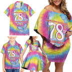 First Sydney Madri Gras Australia Family Matching Off Shoulder Short Dress and Hawaiian Shirt 78ers Still Out And Proud