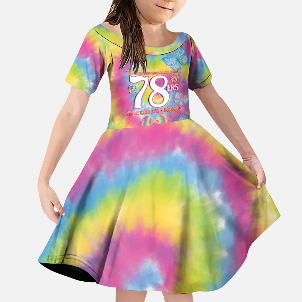 First Sydney Madri Gras Australia Kid Short Sleeve Dress 78ers Still Out And Proud