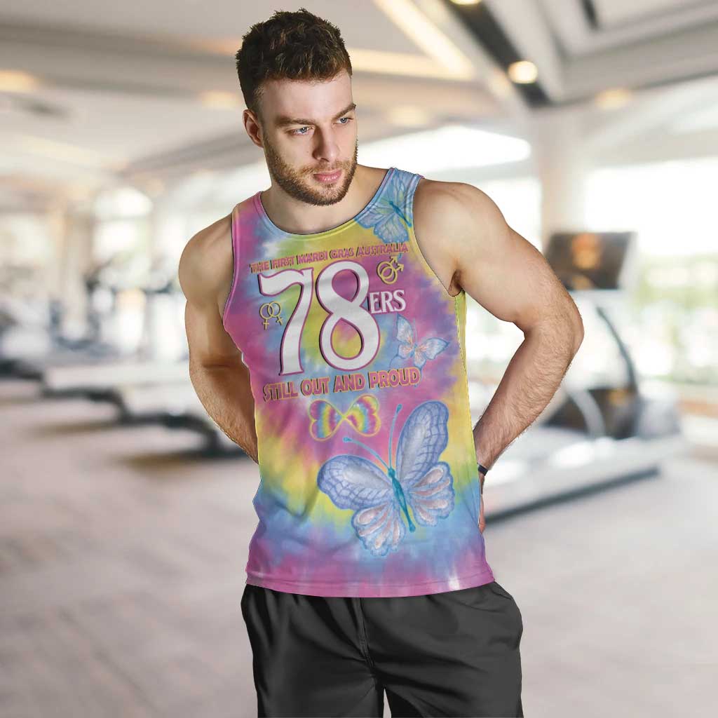 First Sydney Madri Gras Australia Men Tank Top 78ers Still Out And Proud