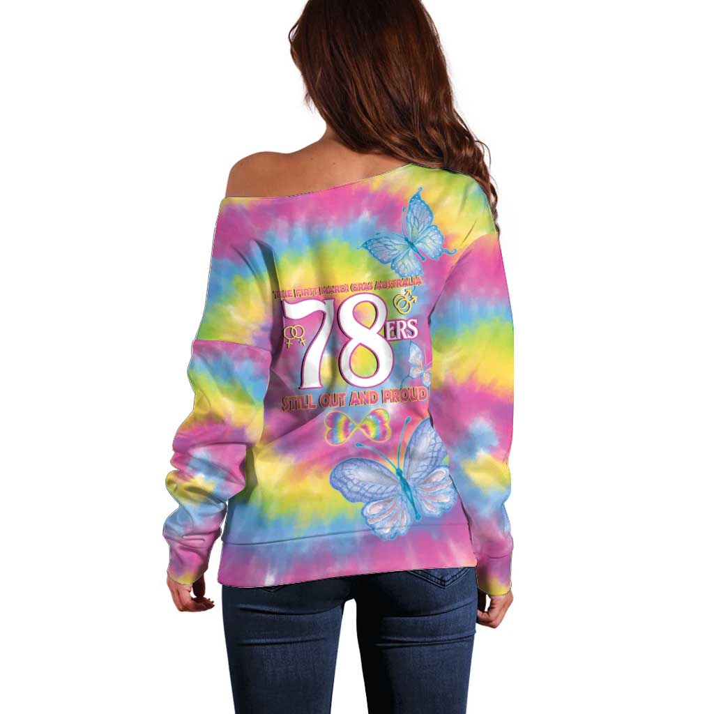 First Sydney Madri Gras Australia Off Shoulder Sweater 78ers Still Out And Proud