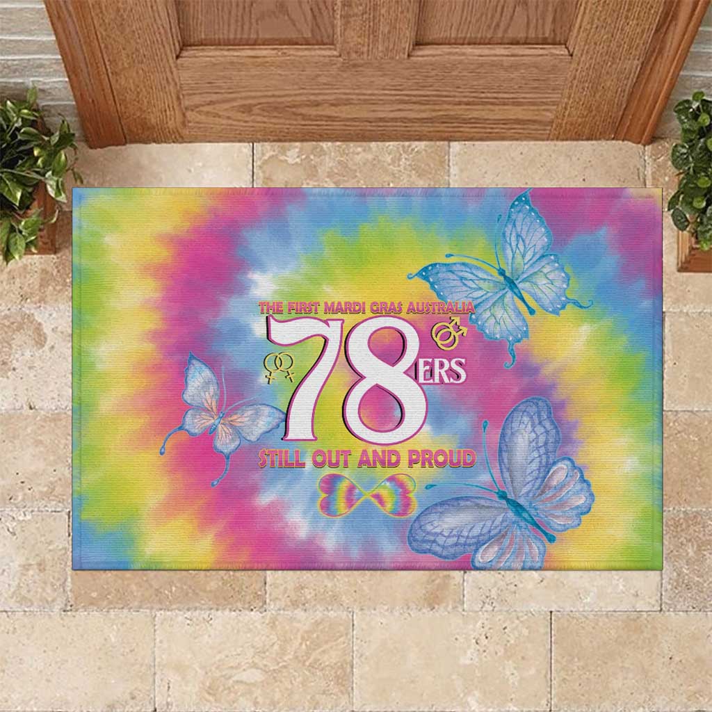 First Sydney Madri Gras Australia Rubber Doormat 78ers Still Out And Proud