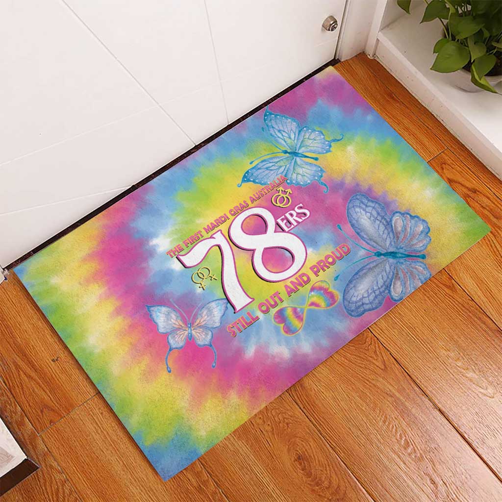 First Sydney Madri Gras Australia Rubber Doormat 78ers Still Out And Proud