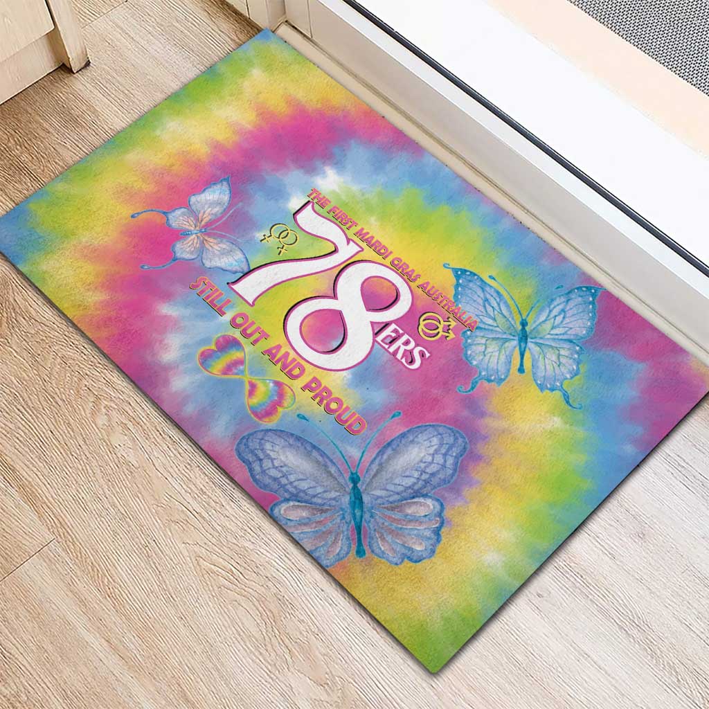 First Sydney Madri Gras Australia Rubber Doormat 78ers Still Out And Proud