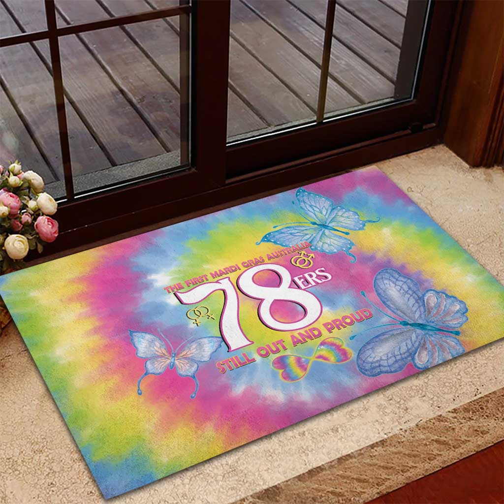 First Sydney Madri Gras Australia Rubber Doormat 78ers Still Out And Proud