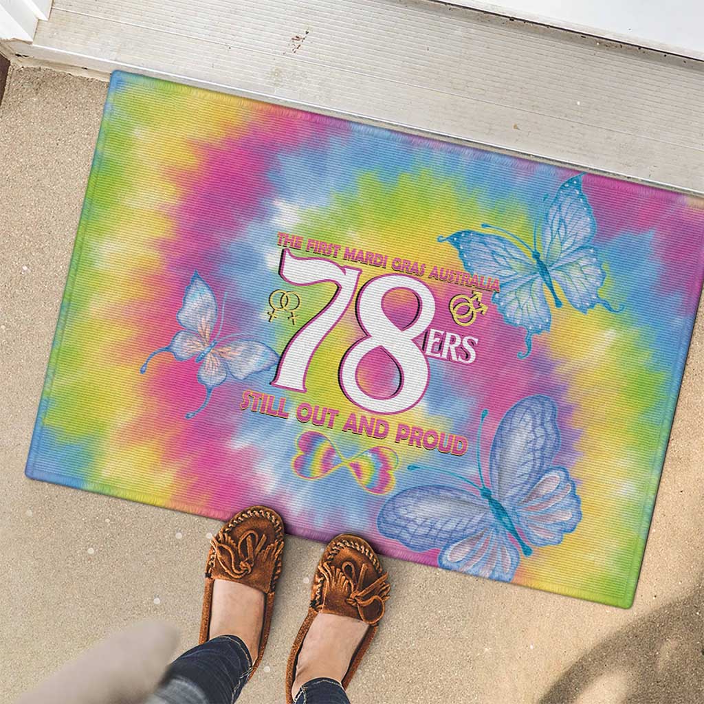 First Sydney Madri Gras Australia Rubber Doormat 78ers Still Out And Proud