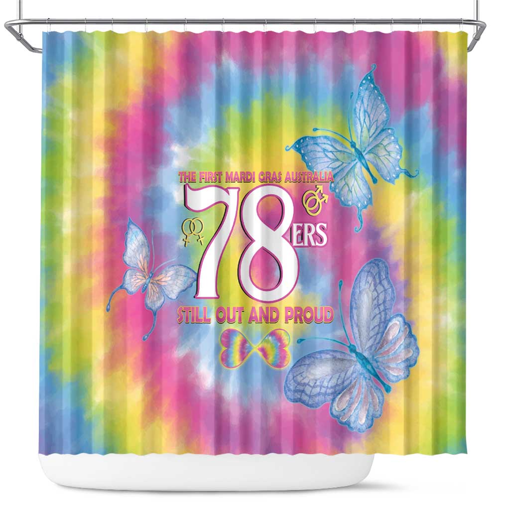 First Sydney Madri Gras Australia Shower Curtain 78ers Still Out And Proud