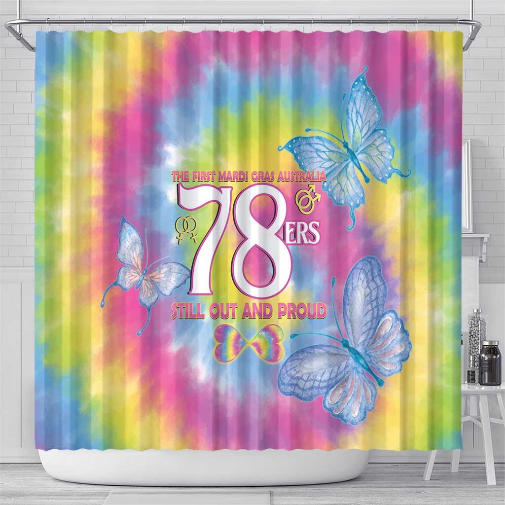 First Sydney Madri Gras Australia Shower Curtain 78ers Still Out And Proud