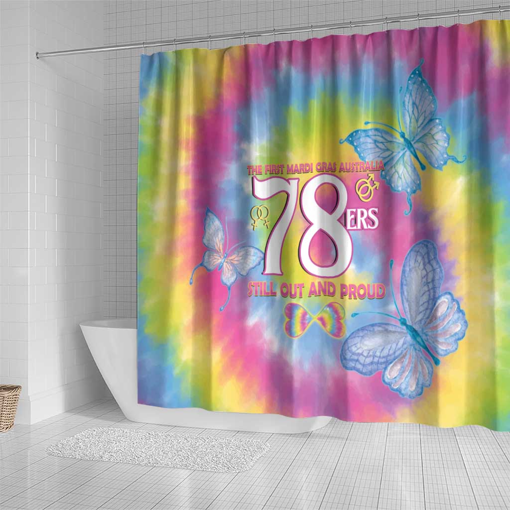First Sydney Madri Gras Australia Shower Curtain 78ers Still Out And Proud
