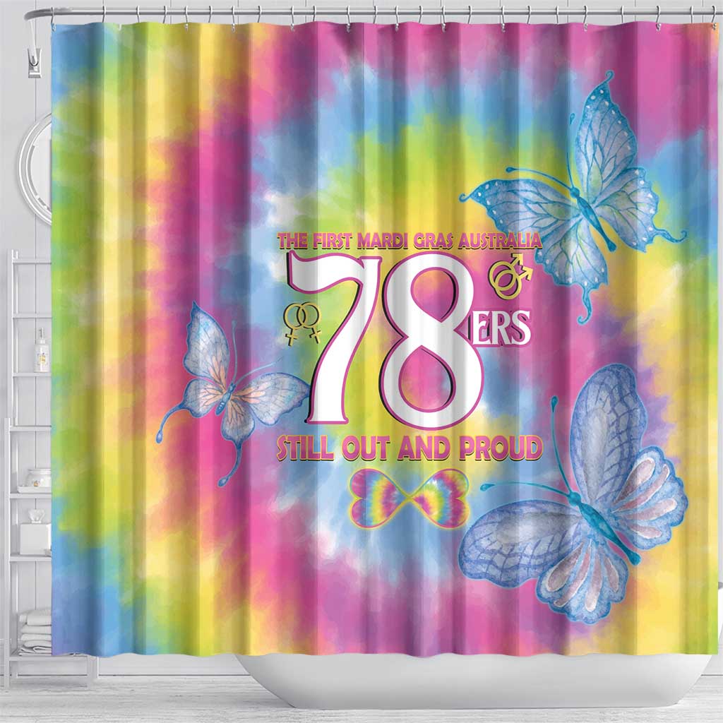 First Sydney Madri Gras Australia Shower Curtain 78ers Still Out And Proud