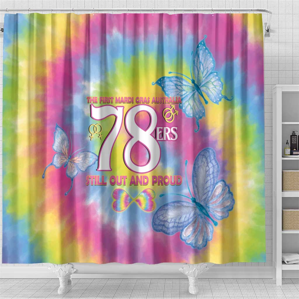 First Sydney Madri Gras Australia Shower Curtain 78ers Still Out And Proud