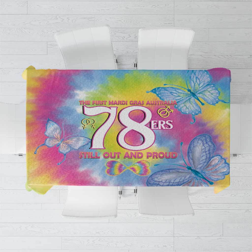 First Sydney Madri Gras Australia Tablecloth 78ers Still Out And Proud