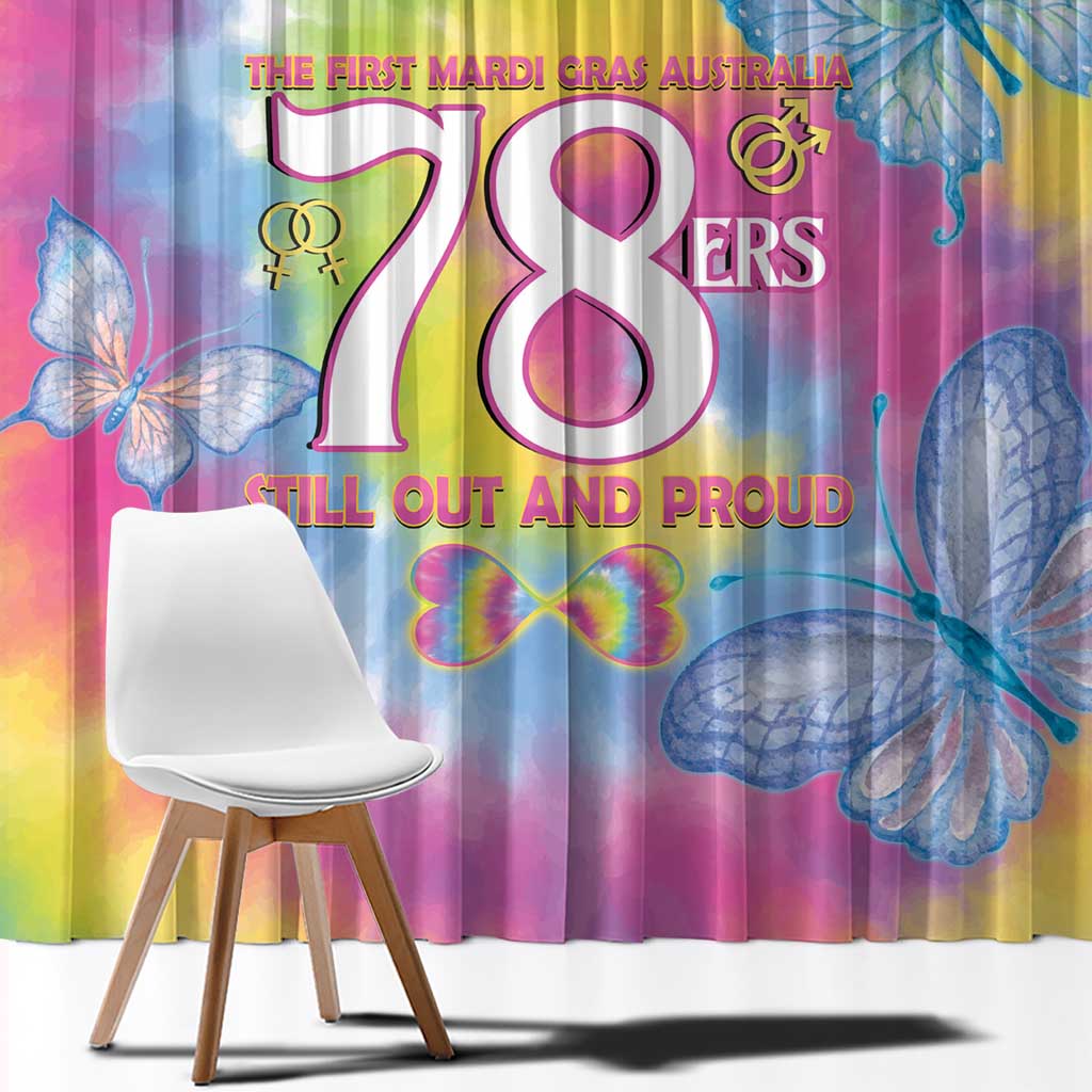 First Sydney Madri Gras Australia Window Curtain 78ers Still Out And Proud