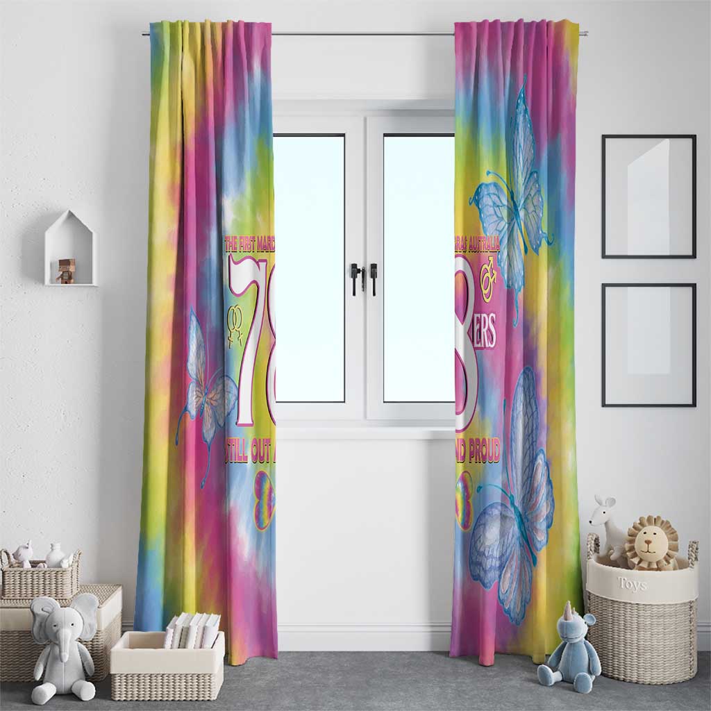 First Sydney Madri Gras Australia Window Curtain 78ers Still Out And Proud
