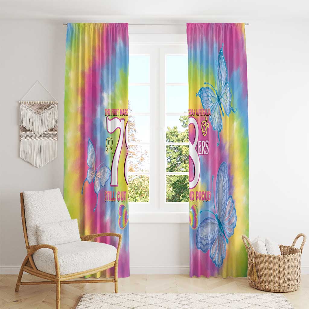 First Sydney Madri Gras Australia Window Curtain 78ers Still Out And Proud