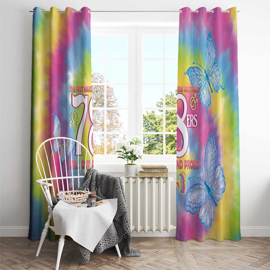 First Sydney Madri Gras Australia Window Curtain 78ers Still Out And Proud