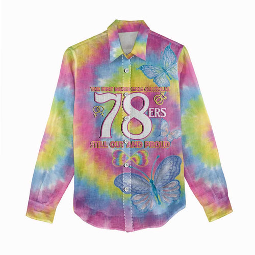 First Sydney Madri Gras Australia Women Casual Shirt 78ers Still Out And Proud