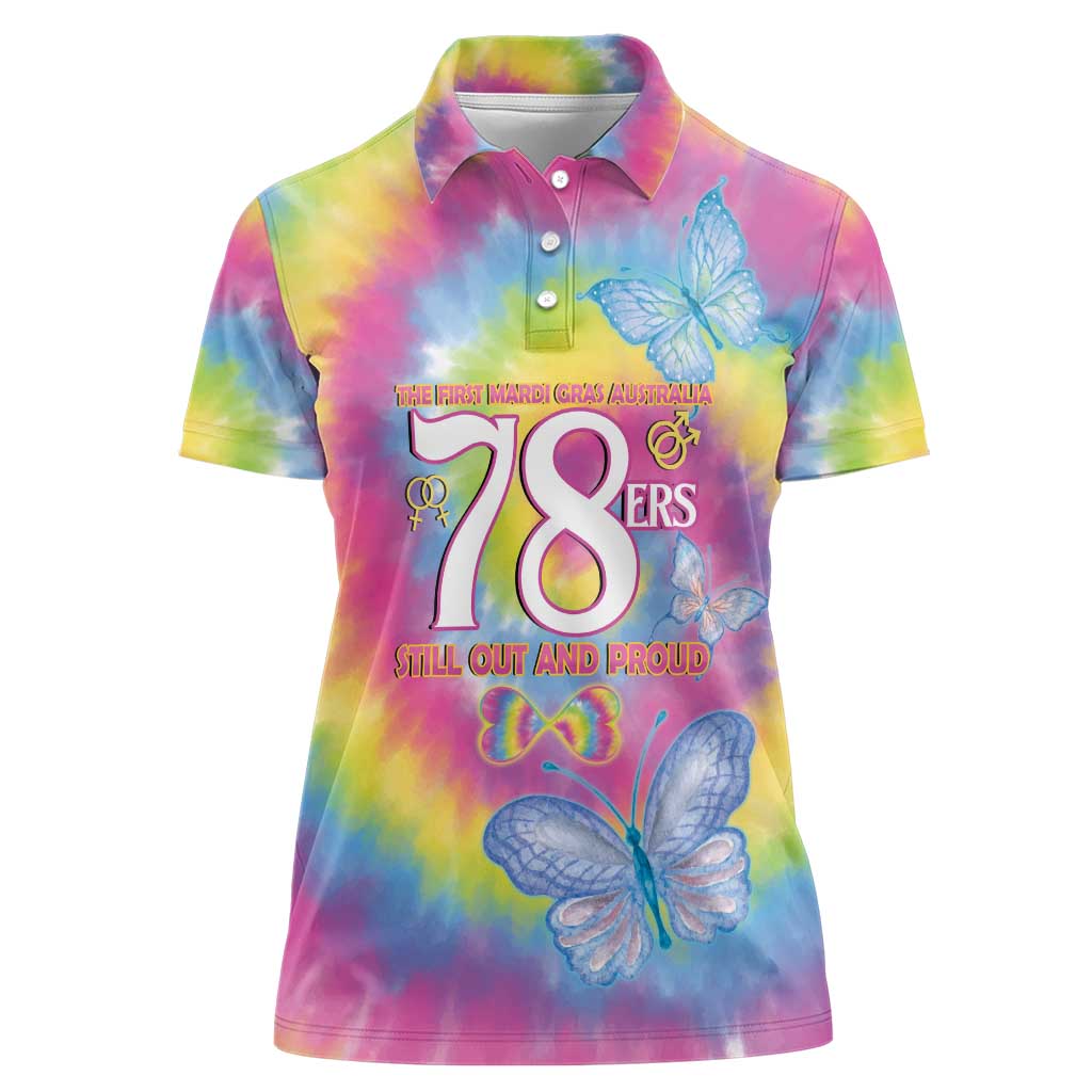 First Sydney Madri Gras Australia Women Polo Shirt 78ers Still Out And Proud