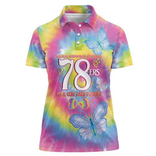 First Sydney Madri Gras Australia Women Polo Shirt 78ers Still Out And Proud