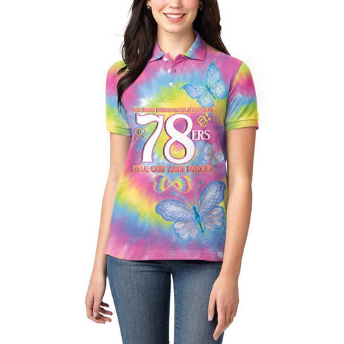 First Sydney Madri Gras Australia Women Polo Shirt 78ers Still Out And Proud