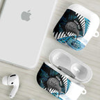 New Zealand Silver Fern Curling Personalised AirPods Case Aotearoa Kiwi Ponga Paua Shell Version - Aussie Hoodie