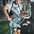 New Zealand Silver Fern Curling Personalised Apron Aotearoa Kiwi Ponga Paua Shell Version - Aussie Hoodie