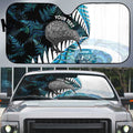 New Zealand Silver Fern Curling Personalised Auto Sun Shade Aotearoa Kiwi Ponga Paua Shell Version - Aussie Hoodie