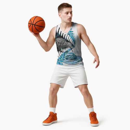New Zealand Silver Fern Curling Personalised Basketball Jersey Aotearoa Kiwi Ponga Paua Shell Version - Aussie Hoodie