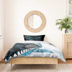 New Zealand Silver Fern Curling Personalised Bedding Set Aotearoa Kiwi Ponga Paua Shell Version - Aussie Hoodie