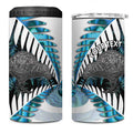 New Zealand Silver Fern Curling Personalised 4 in 1 Can Cooler Tumbler Aotearoa Kiwi Ponga Paua Shell Version - Aussie Hoodie