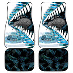 New Zealand Silver Fern Curling Personalised Car Mats Aotearoa Kiwi Ponga Paua Shell Version - Aussie Hoodie