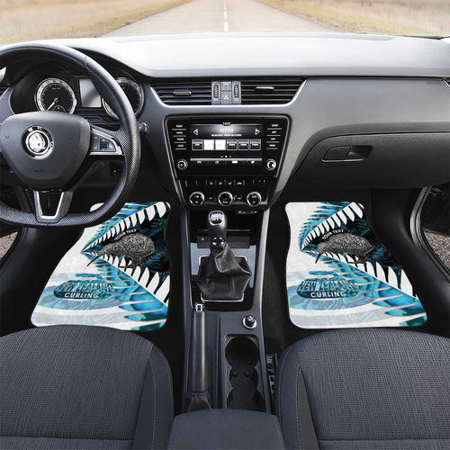New Zealand Silver Fern Curling Personalised Car Mats Aotearoa Kiwi Ponga Paua Shell Version - Aussie Hoodie