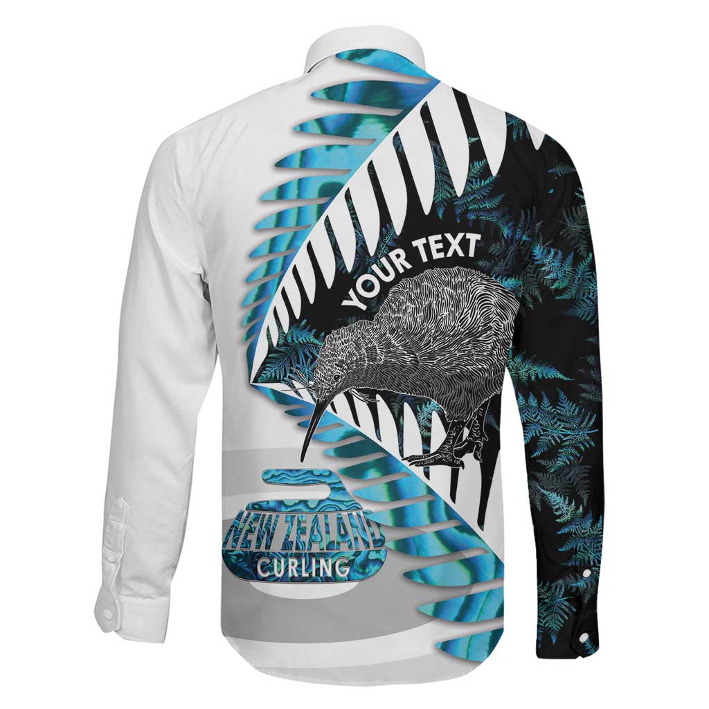 New Zealand Silver Fern Curling Personalised Family Matching Mermaid Dress and Hawaiian Shirt Aotearoa Kiwi Ponga Paua Shell Version - Aussie Hoodie