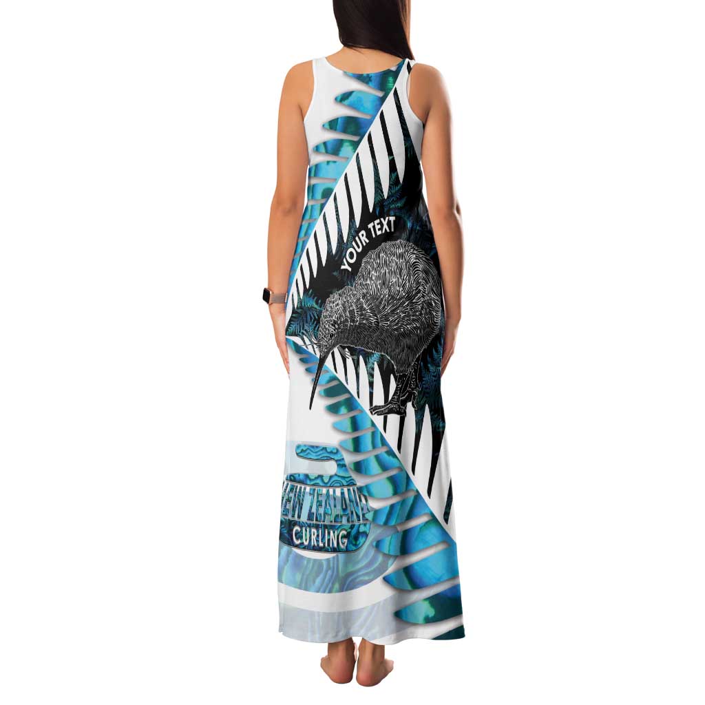New Zealand Silver Fern Curling Personalised Family Matching Tank Maxi Dress and Hawaiian Shirt Aotearoa Kiwi Ponga Paua Shell Version - Aussie Hoodie