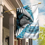 New Zealand Silver Fern Curling Personalised Garden Flag Aotearoa Kiwi Ponga Paua Shell Version - Aussie Hoodie