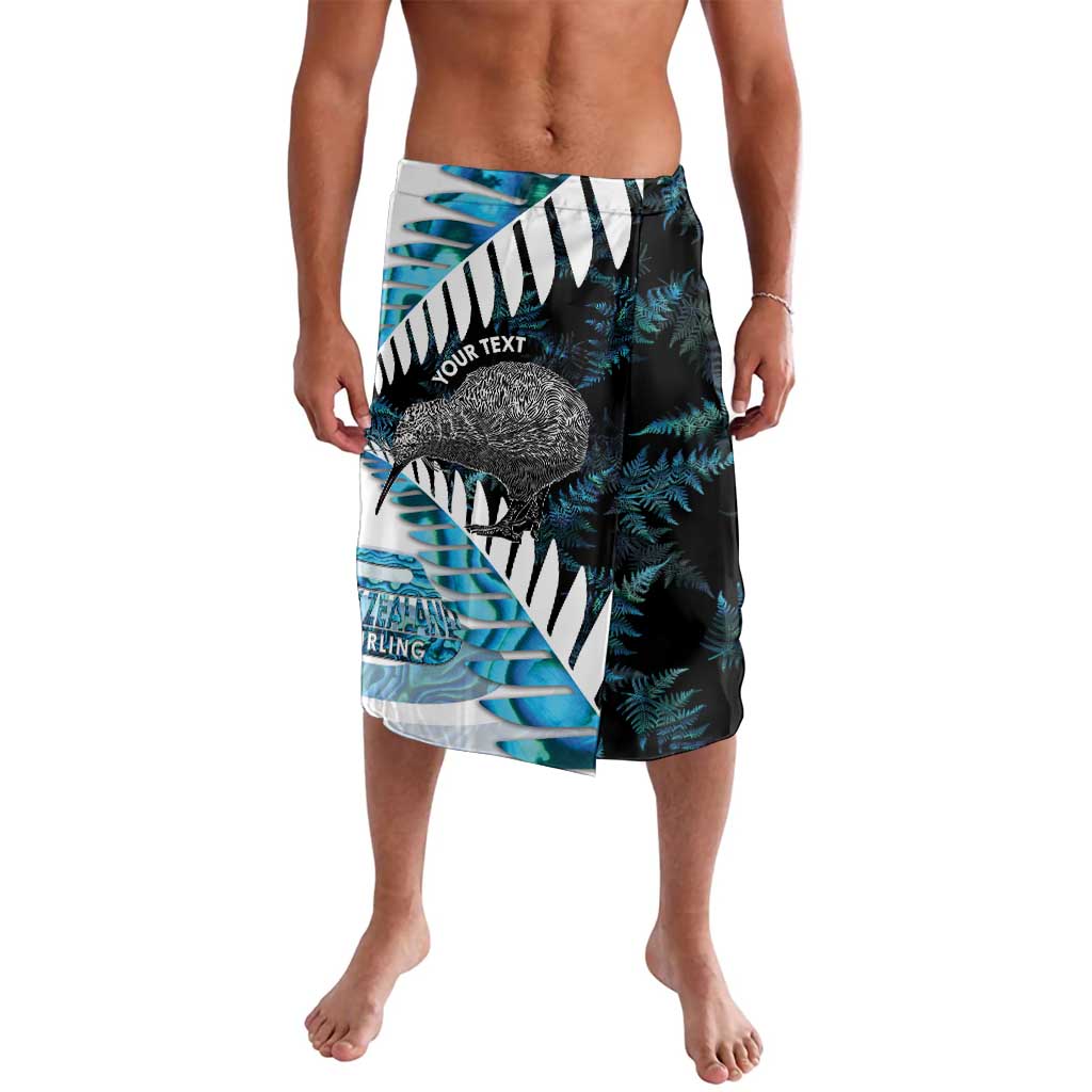 New Zealand Silver Fern Curling Personalised Lavalava Aotearoa Kiwi Ponga Paua Shell Version - Aussie Hoodie