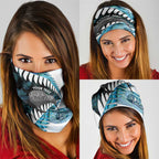 New Zealand Silver Fern Curling Personalised Neck Gaiter Aotearoa Kiwi Ponga Paua Shell Version - Aussie Hoodie