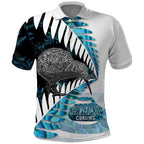 New Zealand Silver Fern Curling Personalised Polo Shirt Aotearoa Kiwi Ponga Paua Shell Version - Aussie Hoodie