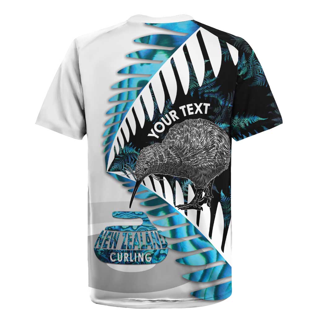 New Zealand Silver Fern Curling Personalised Rugby Jersey Aotearoa Kiwi Ponga Paua Shell Version - Aussie Hoodie