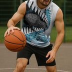 New Zealand Silver Fern Curling Personalised Sleeveless Hoodie Aotearoa Kiwi Ponga Paua Shell Version - Aussie Hoodie