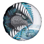 New Zealand Silver Fern Curling Personalised Spare Tire Cover Aotearoa Kiwi Ponga Paua Shell Version - Aussie Hoodie