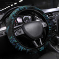 New Zealand Silver Fern Curling Steering Wheel Cover Aotearoa Kiwi Ponga Paua Shell Version - Aussie Hoodie