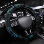 New Zealand Silver Fern Curling Steering Wheel Cover Aotearoa Kiwi Ponga Paua Shell Version - Aussie Hoodie