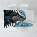 New Zealand Silver Fern Curling Personalised Tablecloth Aotearoa Kiwi Ponga Paua Shell Version - Aussie Hoodie
